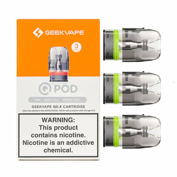 Geekvape Q Side Fill Replacement Pods – 3ml Leak-Proof Mesh - Mega Vapes Australia Geekvape Q Side Fill Replacement Pods – 3ml Leak-Proof Mesh