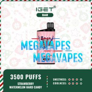 IGET-Bar-3500-Puffs-Strawberry-Watermelon-Hard-Candy43.jpg - Mega Vapes Australia Order IGET Bar Strawberry Watermelon Hard Candy now Aussie - Mega Vapes