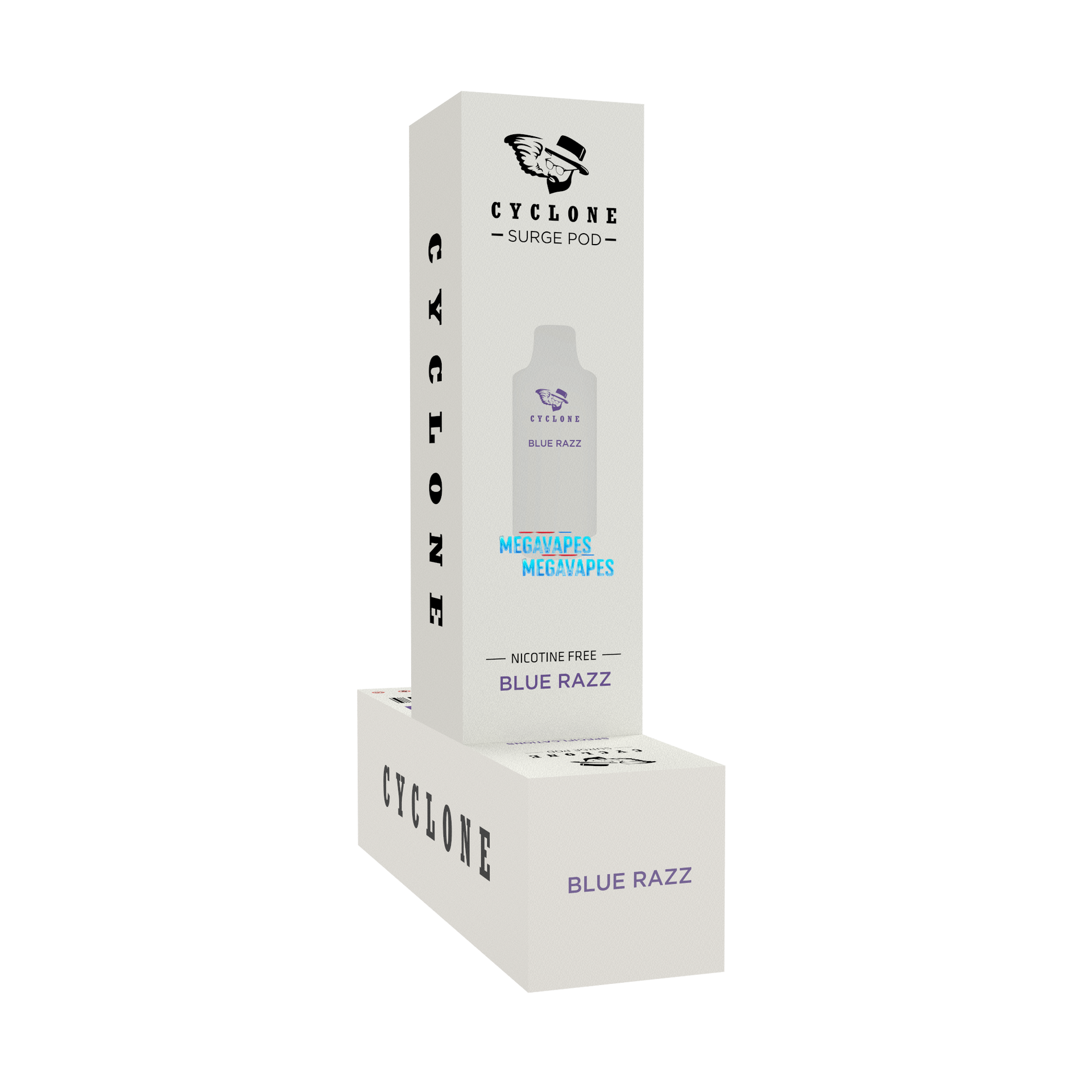 Surge Blue Razz Ice Vape Pod - Mega Vapes Australia Surge Blue Razz Ice Vape Pod – Nicotine-Free Icy Berry Vaping Experience