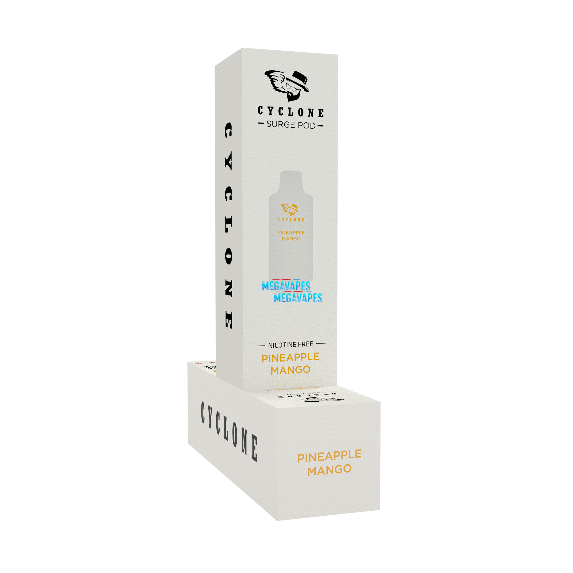 Surge Pineapple Mango Pod - Mega Vapes Australia Surge Pineapple Mango Vape Pod – Nicotine-Free Tropical Vaping Experience